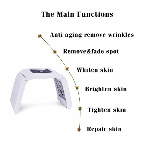 7 Farben LED Lichttherapie Hautverjüngung PDT Anti-Aging Gesicht Schönheit Maschine - Bild 4 von 19