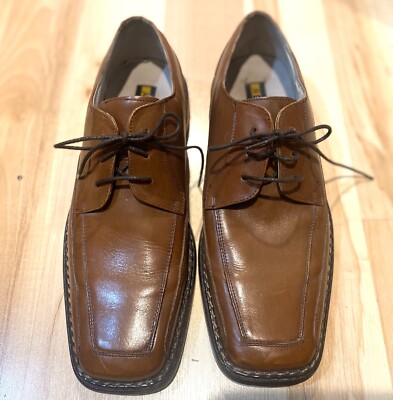 Stacey Adams Men's Brown Leather Dress Shoes Size 10.5 M Lace Up | eBay