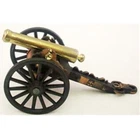 DIE CAST CIVIL WAR CANNON WITH BRASS PLATED BARREL NEW IN BOX