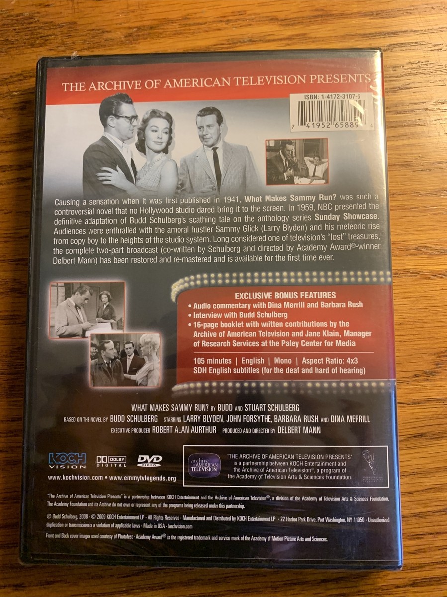 その他 What Makes Sammy Run / [DVD] What Makes Sammy Run? (DVD, 2009) John Forsythe - Barbara Rush