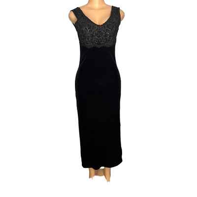 Pia Womens Vintage 90s Black Velvet Dress Size Small | eBay Pia Womens Vintage 90s Black Velvet Dress Size Small | eBay