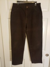 Vtg Sears Men's Roebuck Brown Corduroy Pants 34/30. Made In USA. 