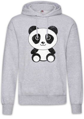 Panda I Hoodie Sweatshirt Bear Comic Look Cutie Cute
