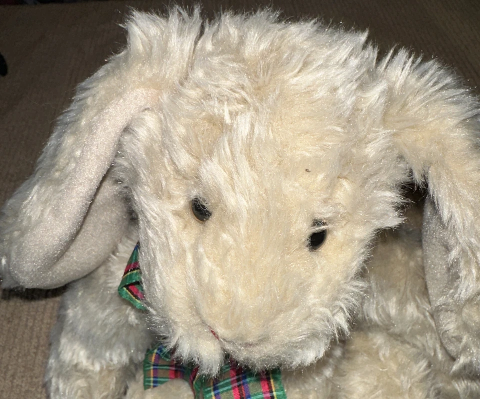 Vtg First & Main Plush Rabbit - Oatmeal E1034 - Image 2 of 4