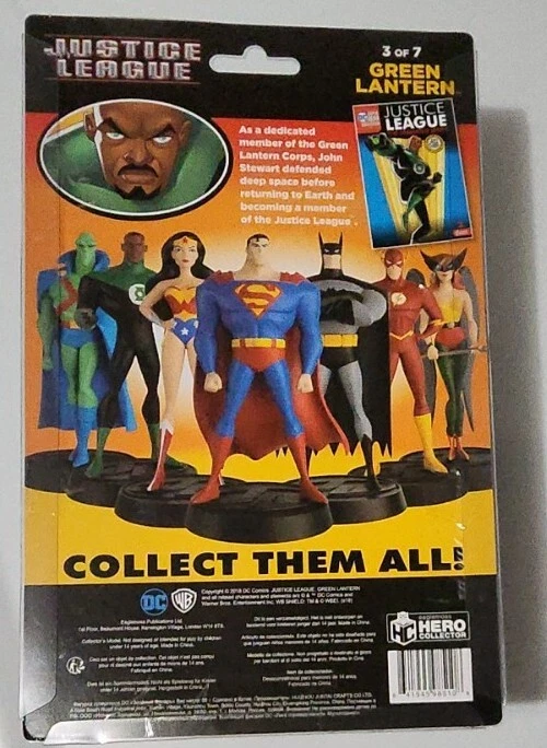 Figura de superhéroe Linterna Verde Liga de la Justicia de DC Comics #3 con cómics - NUEVO Foto 3 de 3