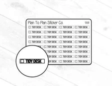 1358~~Tidy Desk Planner Stickers