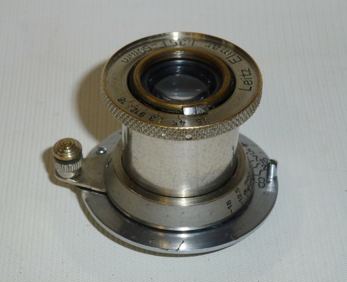 Leica Leitz Elmar 50mm F3.5 Screw Mount M39 Early Nikel Lens - Picture 3 of 12