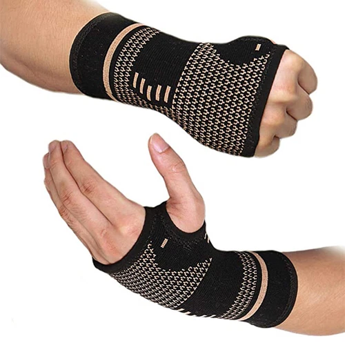 Copper Arthritis Compression Gloves Hand Wrist Support Joint Carpal Tunnel Pain* - Picture 13 of 22