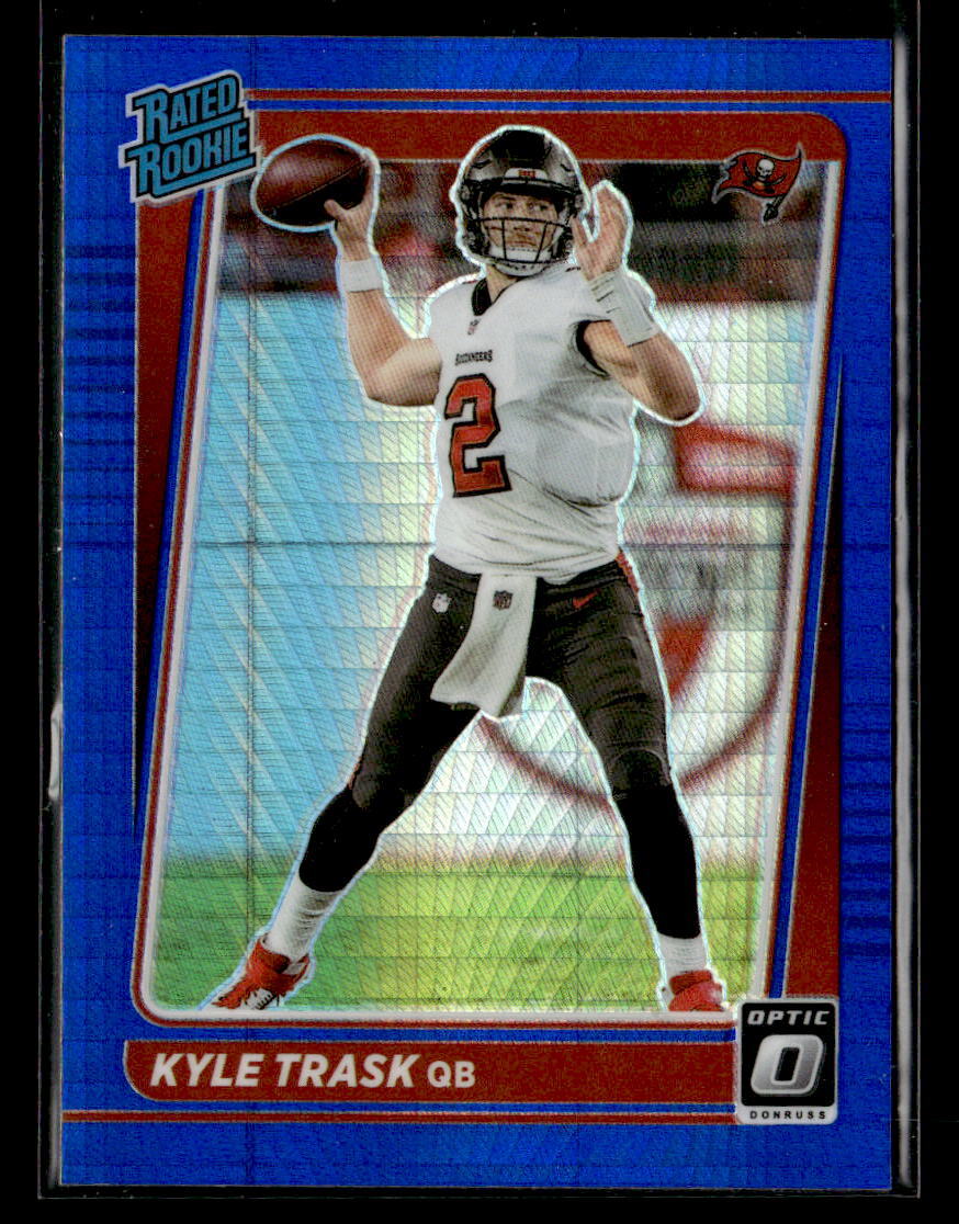 Kyle Trask 2021 Donruss Optic #209 Blue Hyper Buccaneers