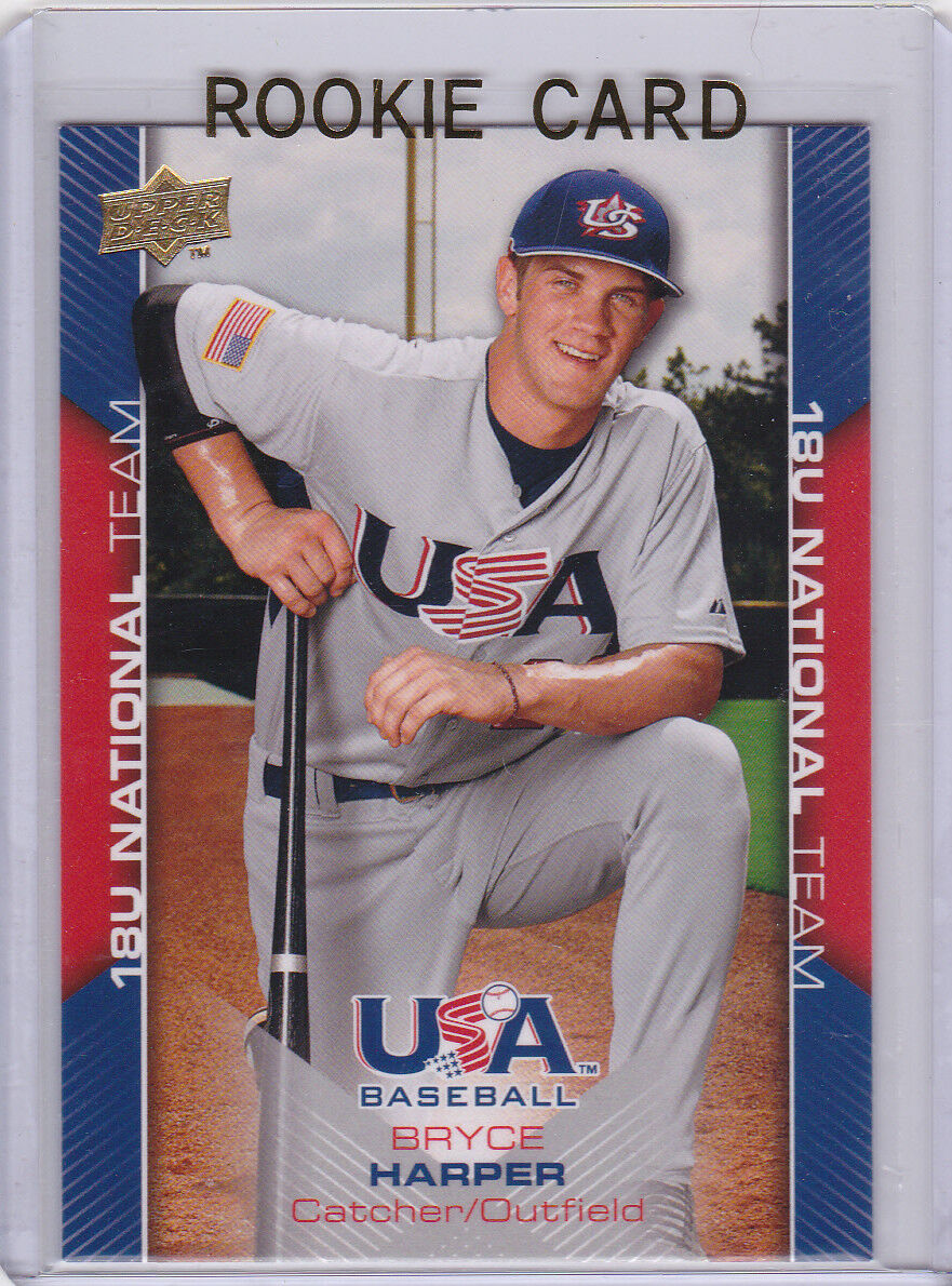 BRYCE HARPER ROOKIE CARD 2009 Upper Deck USA Baseball Team $$ RC Nationals  RARE!