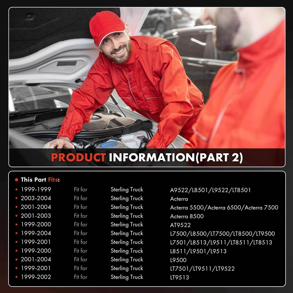 Compresor de aire acondicionado con embrague para camioneta Ford A9513 CF7000 LT8513 Sterling 1999-2004 Foto 3 de 4