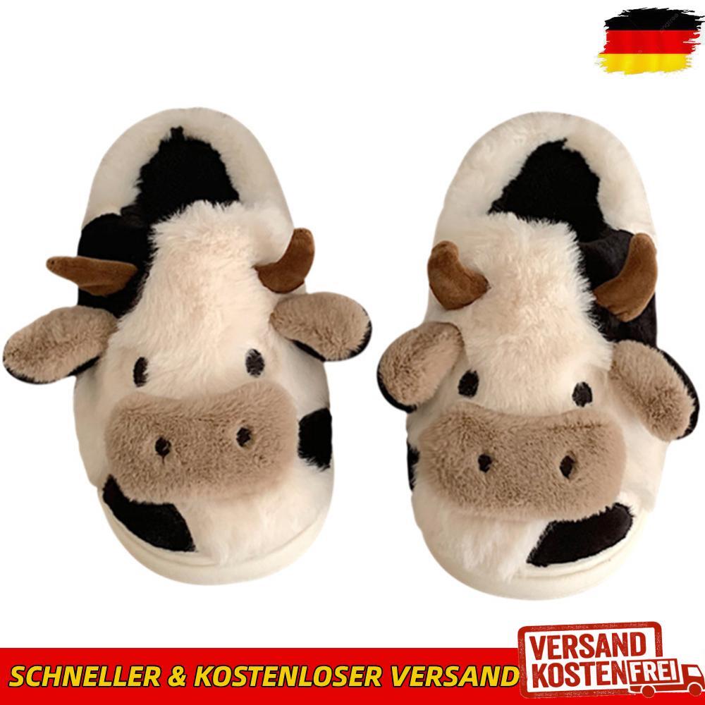 APL Pantofole donna cartone animato animali antiscivolo mucca comode carine per inverno