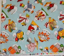 2 Yards Fabric Riley blake SNOW SWEET On Blue #C9672 Cotton 44" Wide Dated 2020