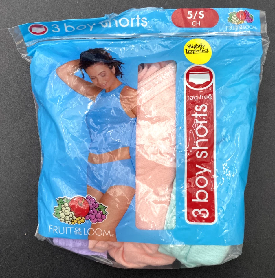 (10) PACOTES DE ROUPAS ÍNTIMAS FEMININAS FRUIT OF THE TEOM 3 SHORTS MASCULINOS POR PACOTE-S, M, L & XL - Imagem 2 de 4