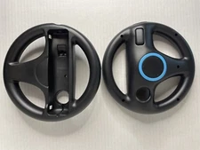2 PACK Steering Wheel  for Nintendo Wii by BEASTRON Mario Kart Racing (Black)