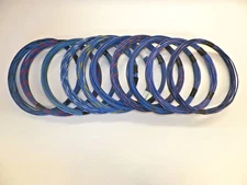 BLUE hi temp automotive 16 gauge GXL wire + 10 STRIPED color wiring options