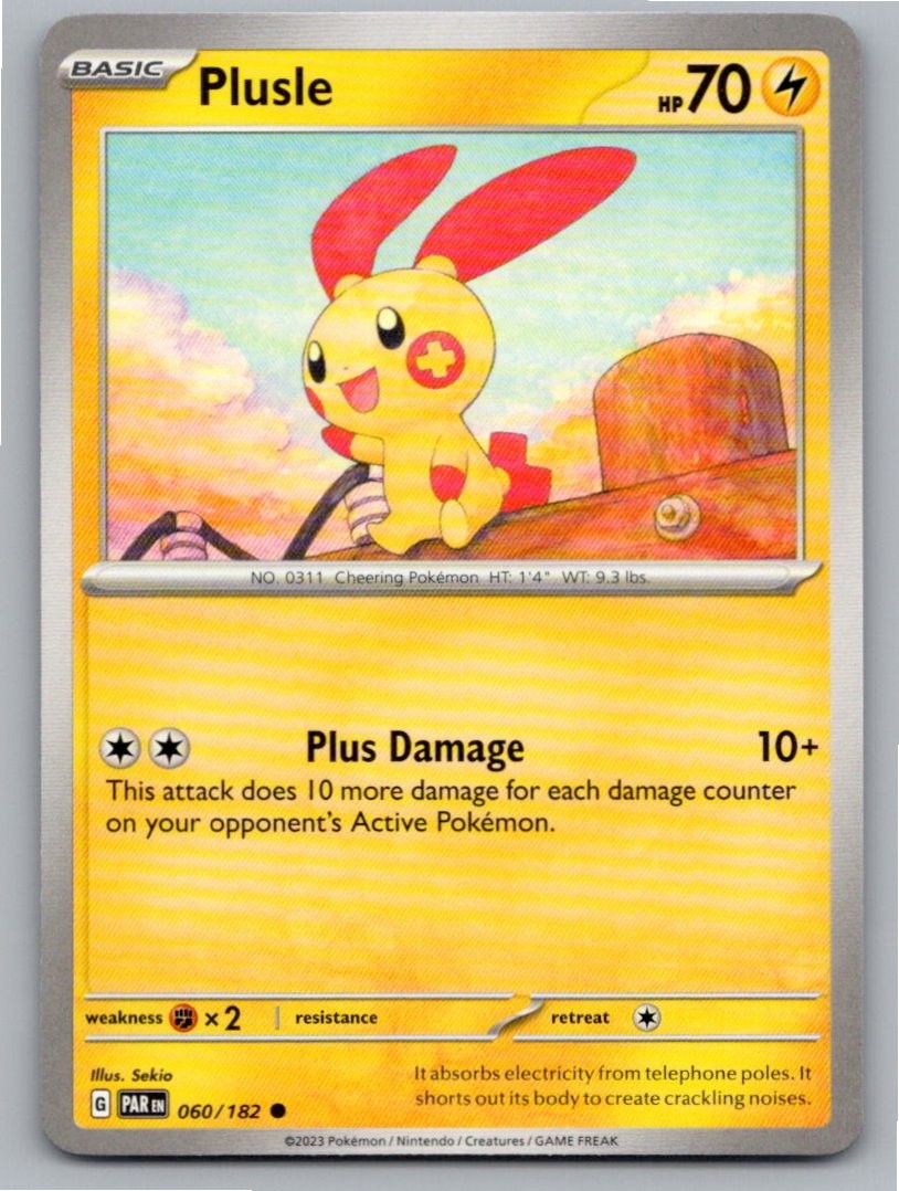 2023 POKEMON PLUSLE PARADOX RIFT 060/182 COMMON NM A35494 FREE S&H