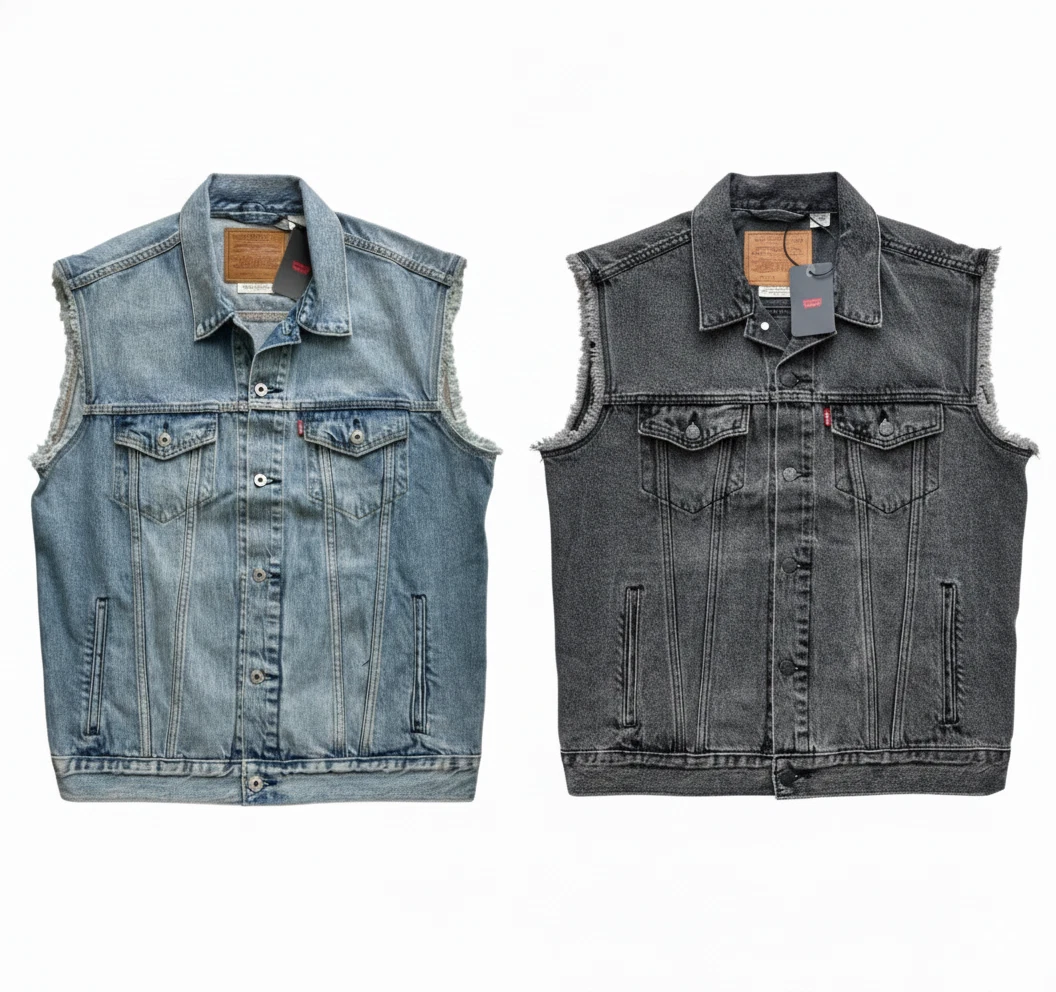 Levis Premium Red Tab Mens Relaxed Sleeveless Denim Jean Trucker Vest S M L
Opens in a new window or