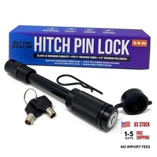 Lockable Hitch Pin Lock 5/8 Inch, Keyed for 2 Inch Receiver, Trailer Tow and