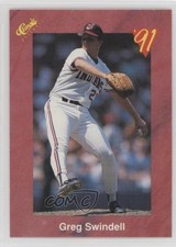 1991 Classic Update Red Travel Edition Greg Swindell #T10 0a3