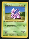 Nidoran M LP 55/102 - 1st Edition Base Set Shadowless - Pokemon 1999 (B)