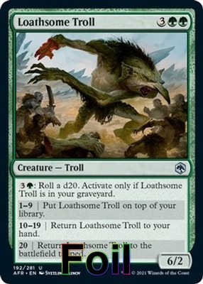 Loathsome Troll- (NM)-*Foil*-EN-[AFR - 192]