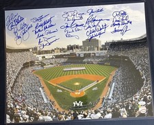 2006 NY Yankees Opening Day Multi-Signed Panoramic Photo File JSA MLB Holo