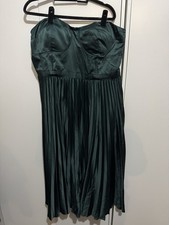 City Chic Women's Plus Size Dress Ahanna Forest Green Size 18