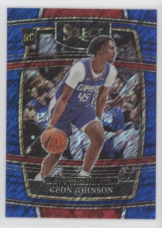 2021-22 Panini Select Concourse Blue Shimmer Prizm Keon Johnson #40 xi6
