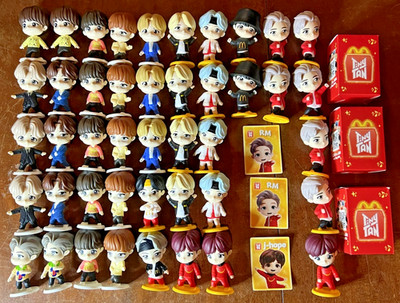 McDonald's TinyTan BTS 2025 Happy Meal Toys Lot of 44 Figures (3 Complete Sets)