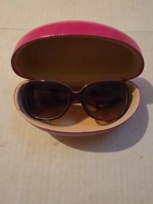 COACH Tasha S846 Women's Burgundy Sunglasses, Brown Gradient Lenses
