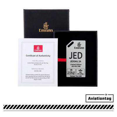 Aviationtag Emirates Airbus A380 - A6-EDA JED Jeddah White