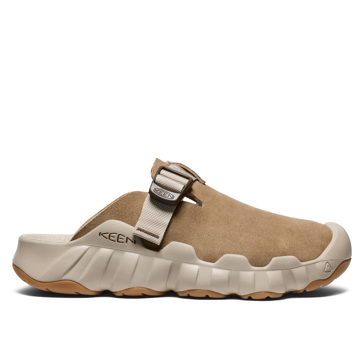 靴 KEENxlwoodPlazaHYPERPORT CLOGLEATHER KEEN Hyperport Clog Leather Men's Slip-On Shoes, Adjustable Fit