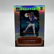 2024 Panini Donruss Optic Uptowns J.J. McCarthy #10 Case Hit Production Indent