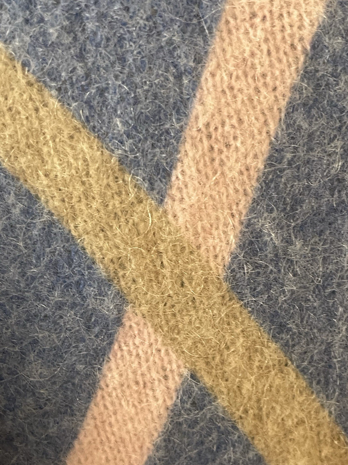 Bianco & Blu Women's Made In Italy Sweater Size medium Mohair wool blend fuzzy