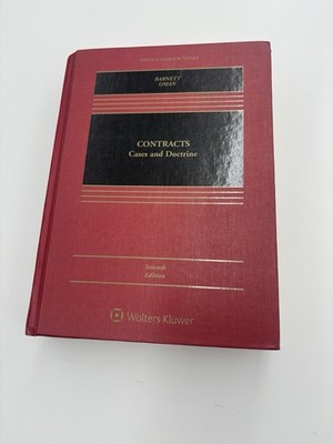 Aspen Casebook Ser.: Contracts : Cases and Doctrine by Randy E. Barnett and...