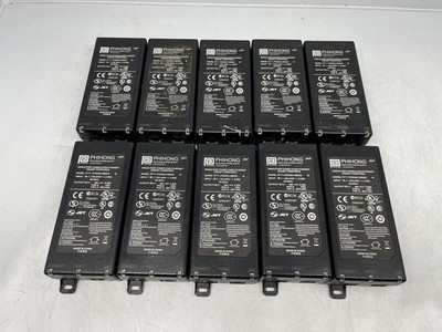 Lot Of 10 PHIHONG Black POE Power Injector 56V 0.35A POE20U-560(G)