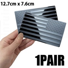 2× American US Flag Metal Sticker Emblem Decal Badge Cover Trim Car Accessories