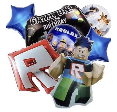 Video Game Themed Birthday Party Decorations Kit Party Supplies, Ro Blox Balloon