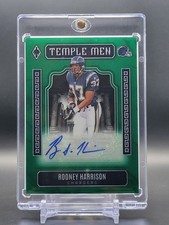 Rodney Harrison 2025 Panini Phoenix Green Temple Men Chargers AUTO /25 HOF