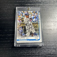 Fernando Tatis Jr. Signed 2019 Topps RC US56 In Person Auto San Diego Padres