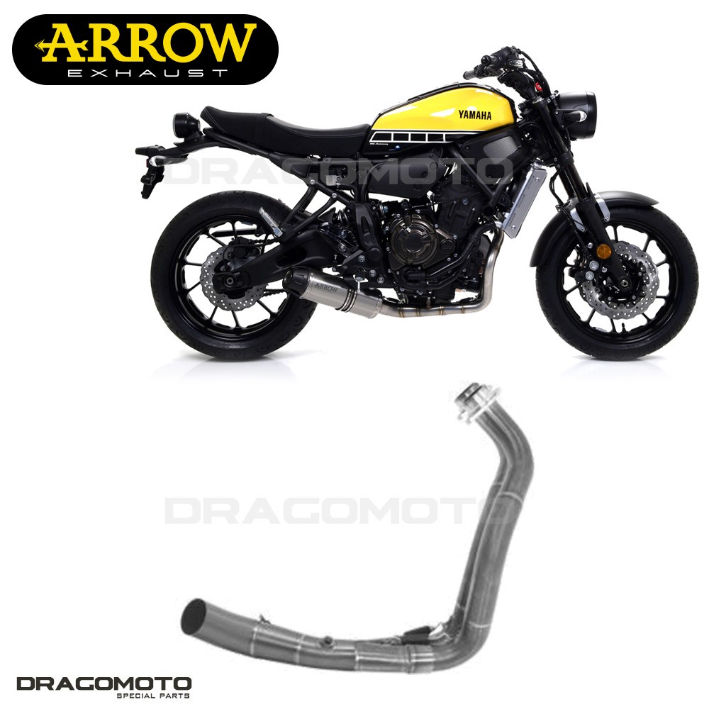 Collecteur Arrow RC Yamaha XSR 700 2018 Ligne Performance en Inox Satiné