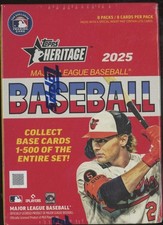 2025 Topps Heritage Baseball SEALED Blaster Box MLB Autos? Rookie RC #1 JA1