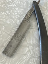 Vintage Antique Shaving Straight Razor Enders Oak Leaf