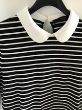 ringelshirt  hallhuber schwarz weiss bubikragen boho blogger business