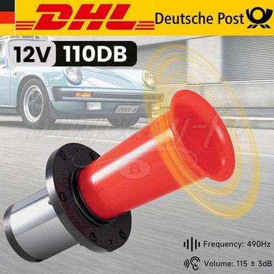 12V Retro Hupe Auto Fanfare Oldtimer Klang Sound Horn für KFZ LKW PKW Bus Boot