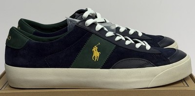 Polo Ralph Lauren Sayer Sport Suede/Leather Blue/Green Men display picture 3