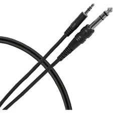 Livewire Essential Interconnect Cable 3.5 mm TRS Male to 1/4" TRS Male 10 ft Blk
