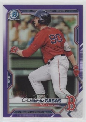 2021 Bowman Chrome Prospects Purple Refractor /250 Triston Casas #BCP-84 7xr