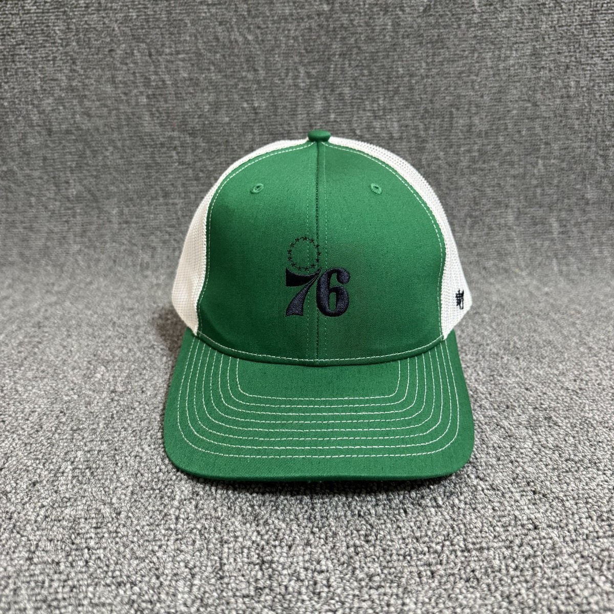 47 Brand Philadelphia 76ers Trucker Snapback Green White One Size